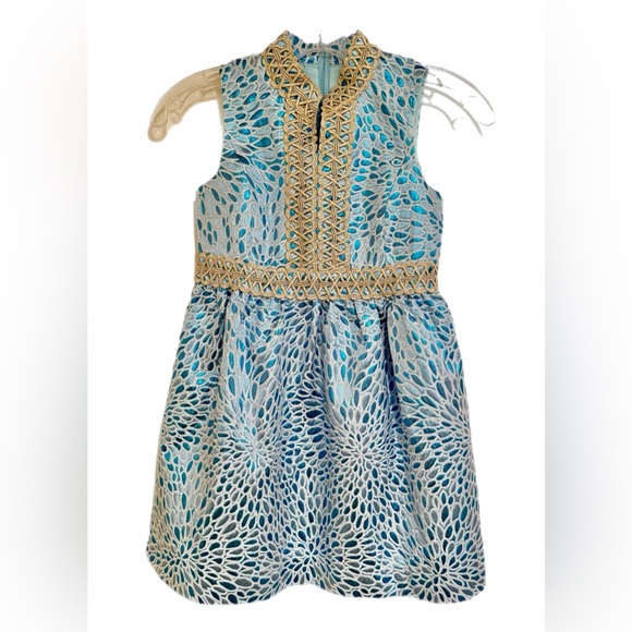 NEW LILLY PULITZER MINI FRANCI DRESS BERMUDA BLUE LAGOON - Picture 2 of 15